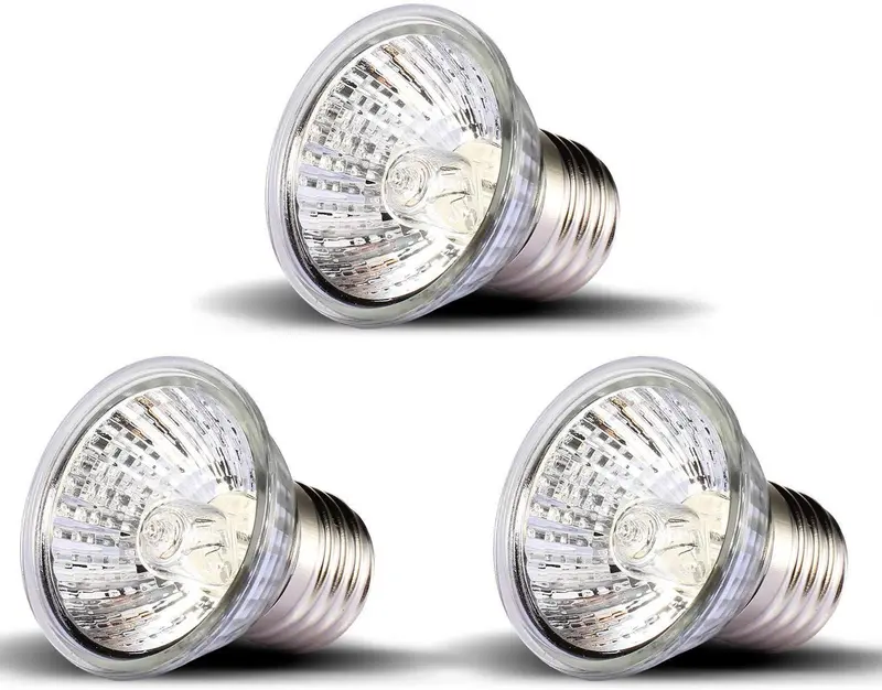 OMAYKEY 3 Pack 50W UVA + UVB Full Spectrum Sun Lamp Sunbathe Heat Lamp/Bulp/Light for Lizard Reptiles and Amphibians