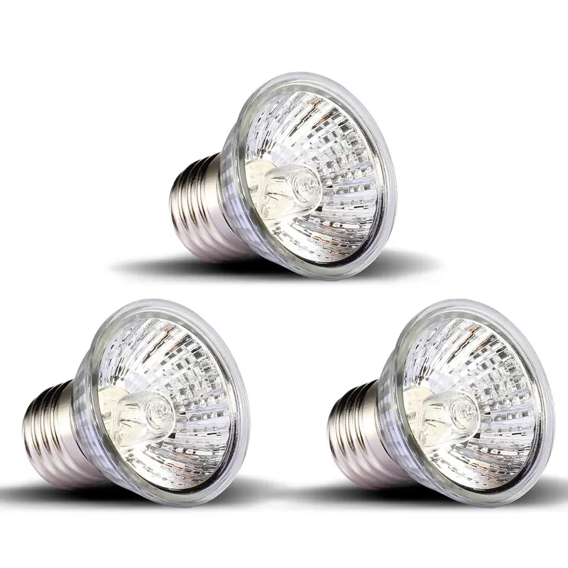 OMAYKEY 3-Pack 75W UVA + UVB Full Spectrum Sun Lamp Sunbathe Heat Lamp/Bulb/Light for Lizard Reptile and Amphibian