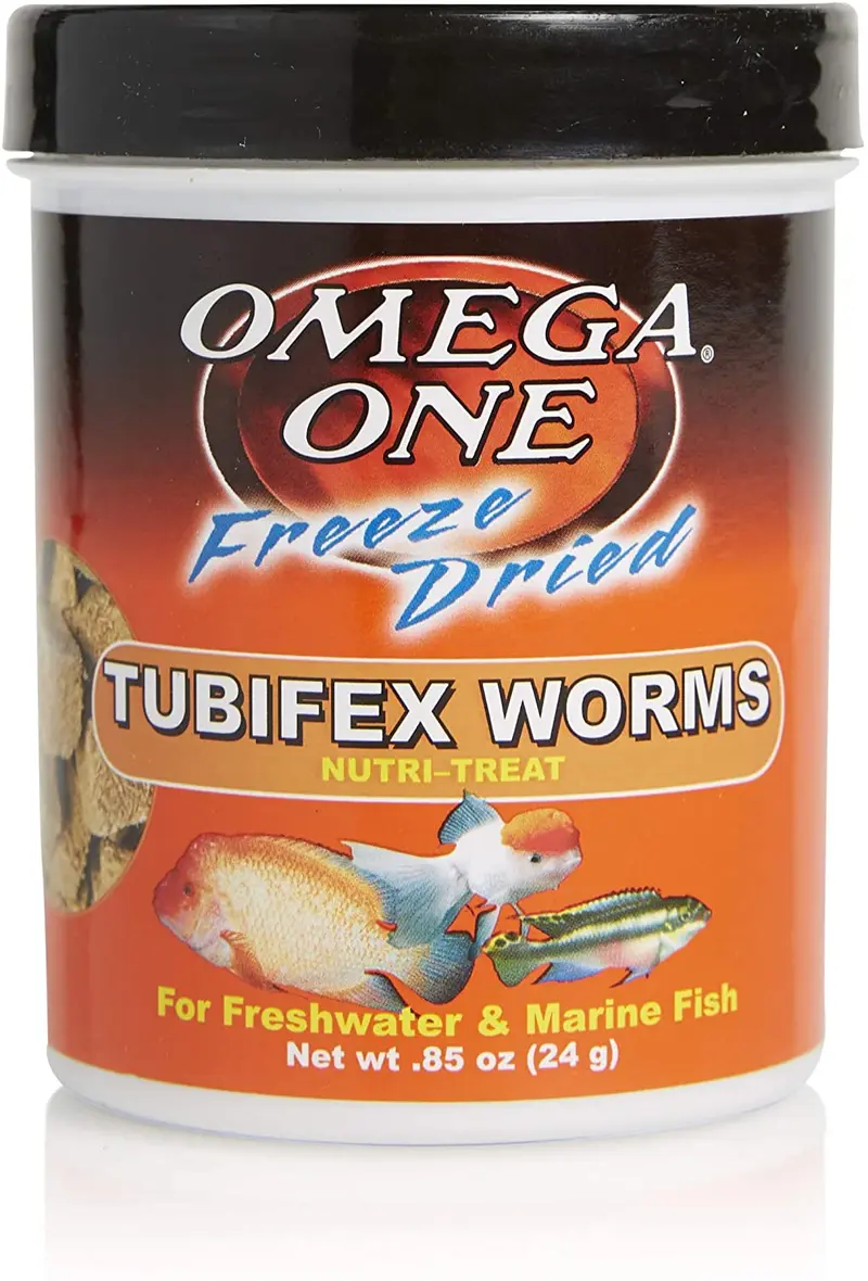 Omega One Freeze Dried Tubifex Worms