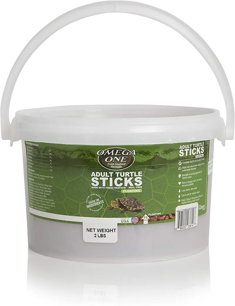 Omega One Natural fórmula de proteína adulto tortuga Sticks