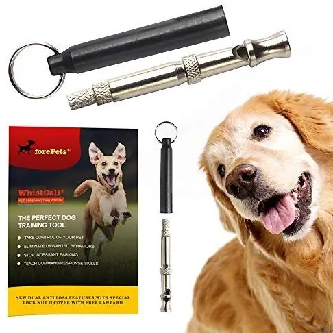 One Day Venta – whistcall profesional perro silbato para el control de corteza y obediencia Formación | mejores Nueva Versión mejorada anti pérdida | con Free Lanyard | 100%