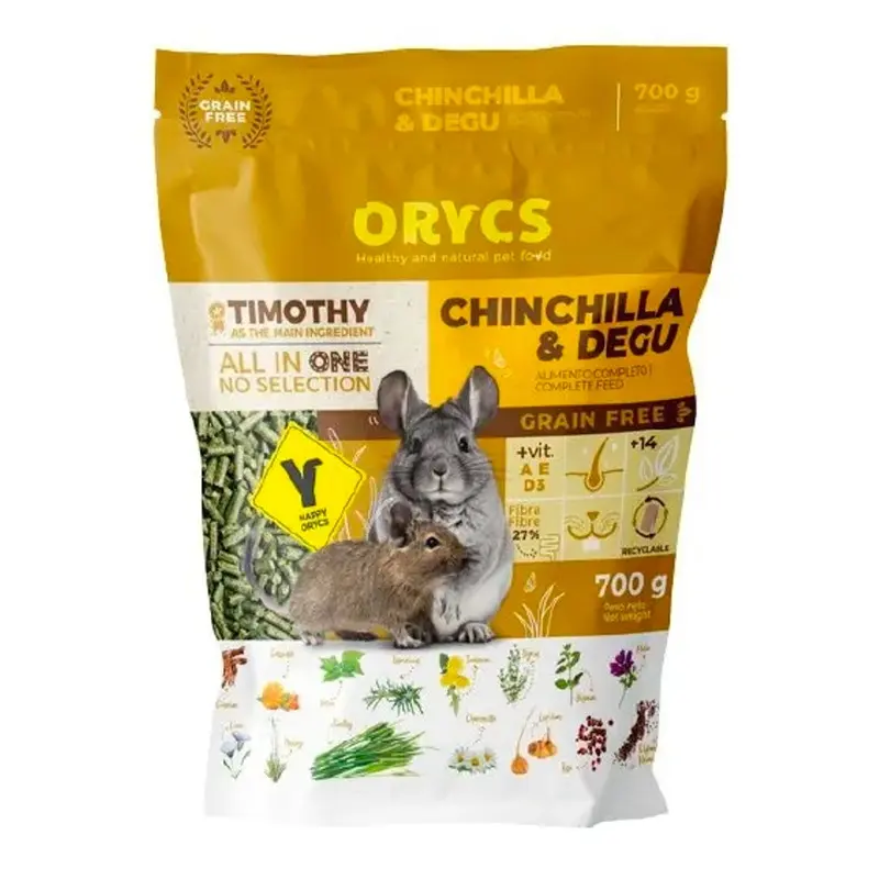 Orycs Chinchilla y degú 700gr