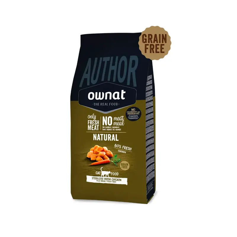Ownat Author Sterilised Fresh Chicken pienso para gatos
