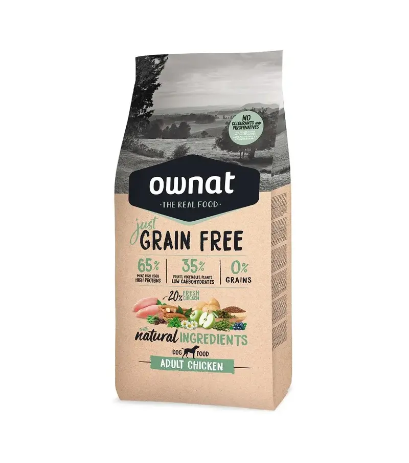 Ownat Just Grain Free Adult Pollo – Perro