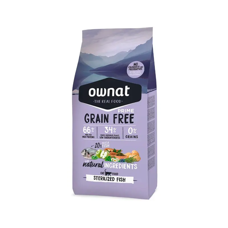 Ownat Prime Sterilised Fish pienso para gatos