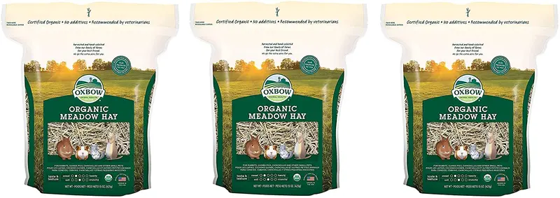 Oxbow BeneTerra - Heno de pradera orgánico, bolsa de 15 onzas