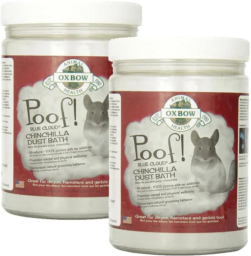 Oxbow. de Poof Chinchilla polvo, 2 - unidades
