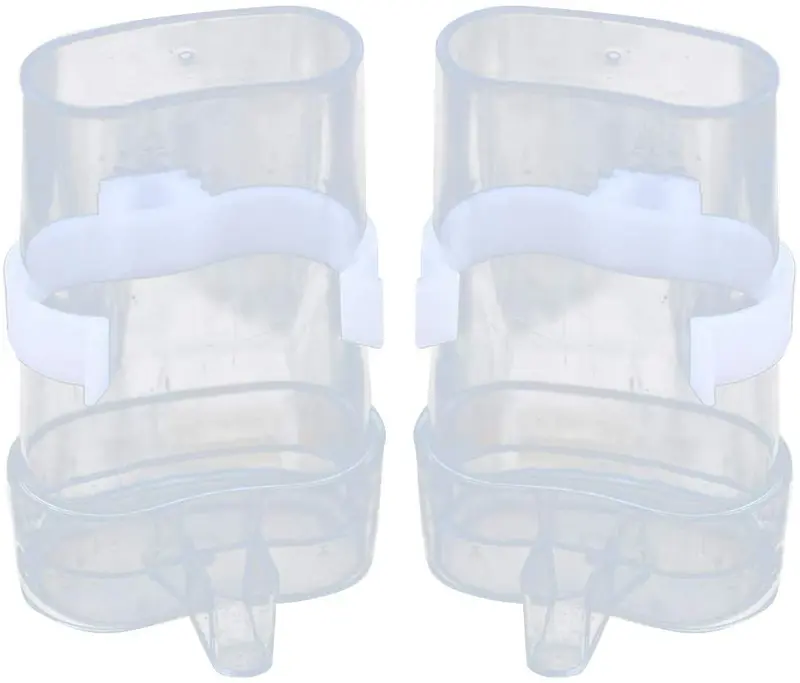ozzptuu acrílico Aves Waterer para pájaros no Derrame transparente Pet Feeder Dispensador de vasos de agua con alimentación automática para jaula