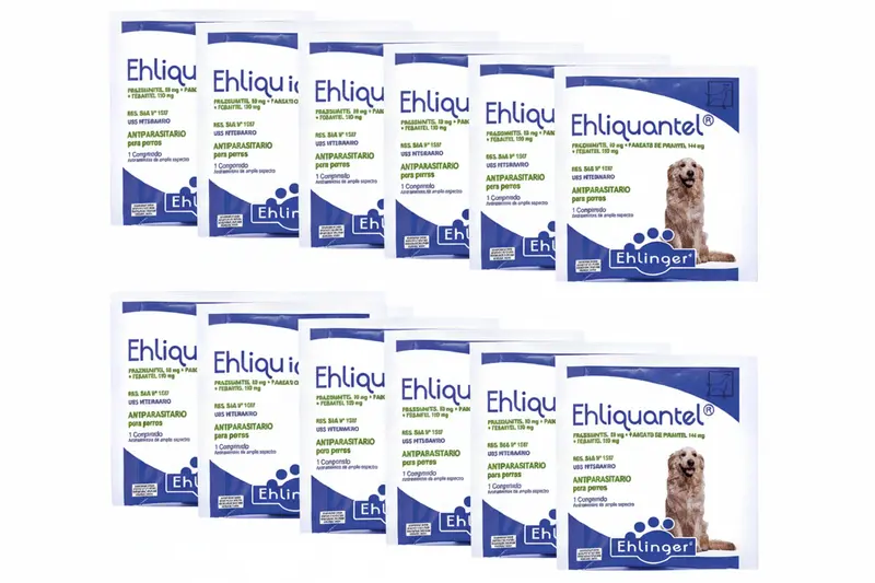 Pack 12 Antiparasitario Ehliquantel