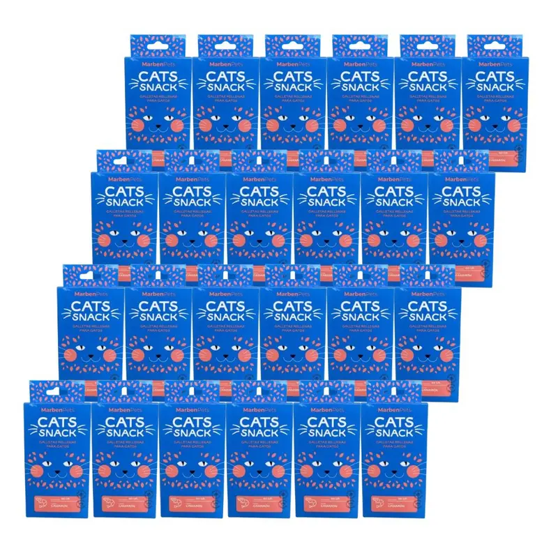 Pack 24x Cats Snack Relleno Camaron 80gr