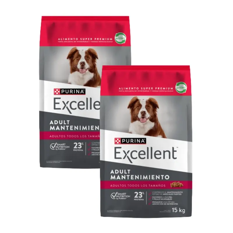 Pack 2x Purina Excellent Maintenance Perro Adulto 15 k