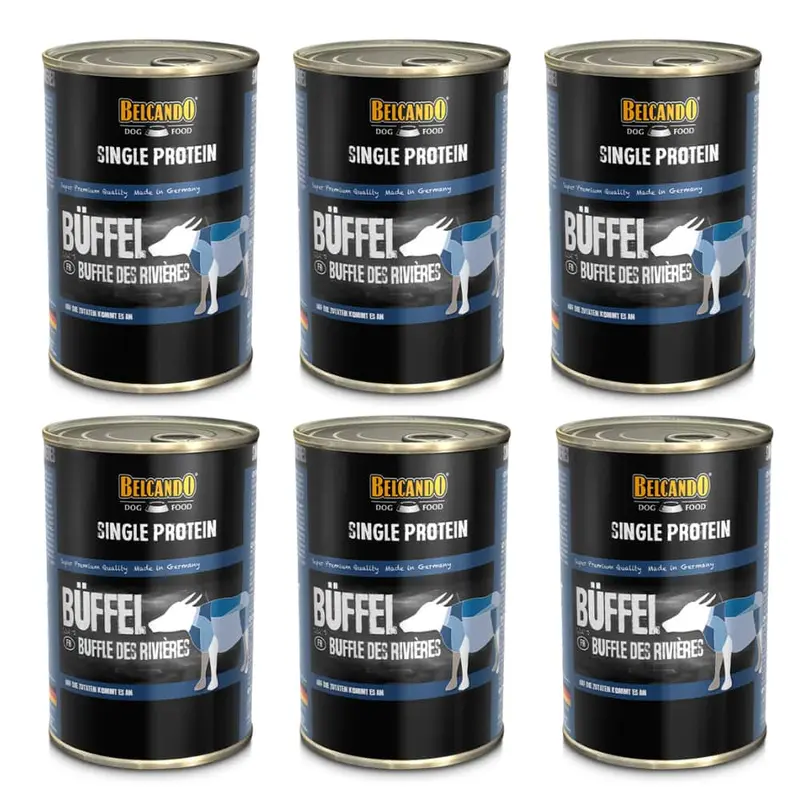 Pack 6x Belcando Lata Single Protein Búfalo 400 g