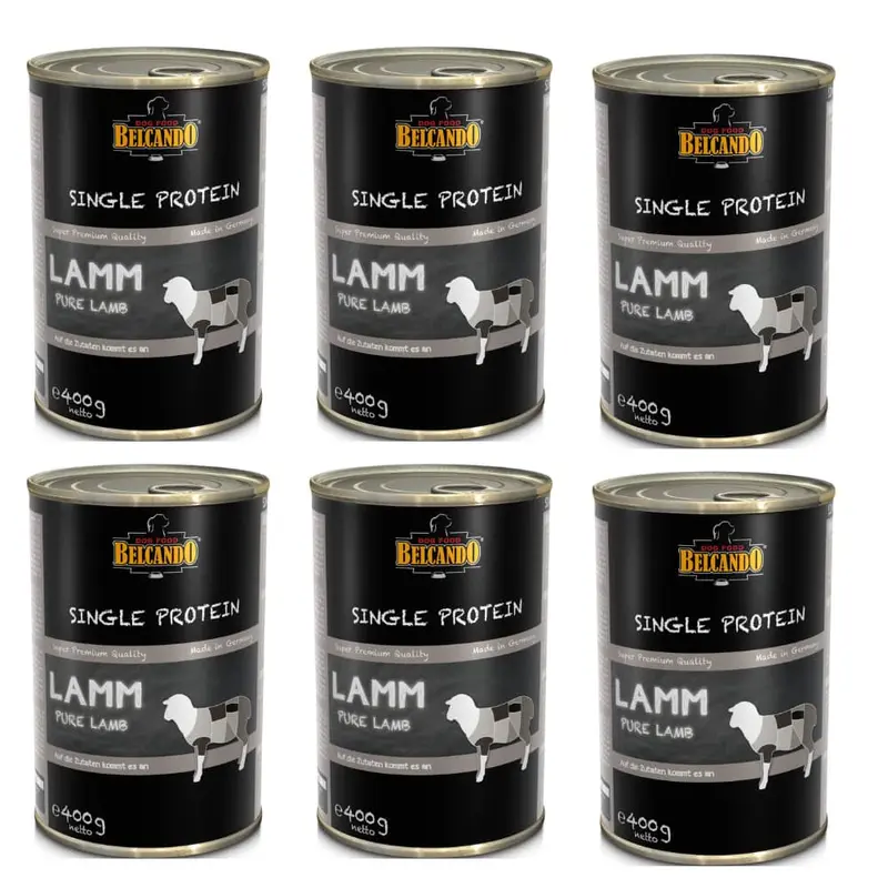 Pack 6x Belcando Lata Single Protein Cordero 400 g