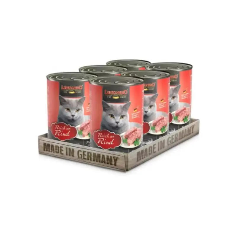 Pack 6x Leonardo Latas Quality Seleccion Ternera 400gr