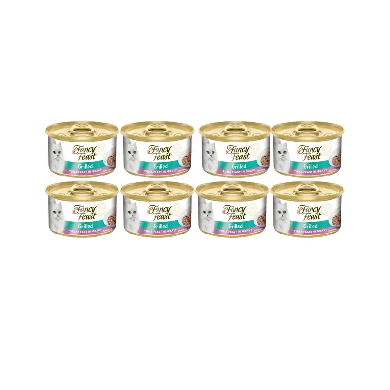 Pack 8x Fancy Feast Lata Filete Atun 85 g