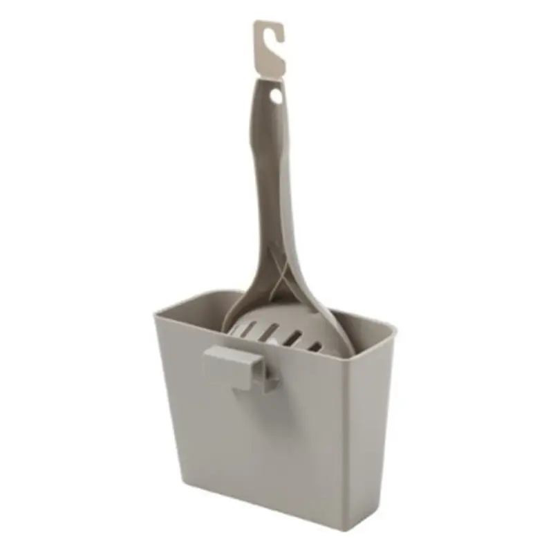Pala para Arenero Handy Max con Base para Guardarla - Gris (Warm Grey) | Moderna Pet Products