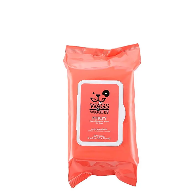 Pañitos Para Perros  Wags Wiggles Purify Pomelo  100 Uds