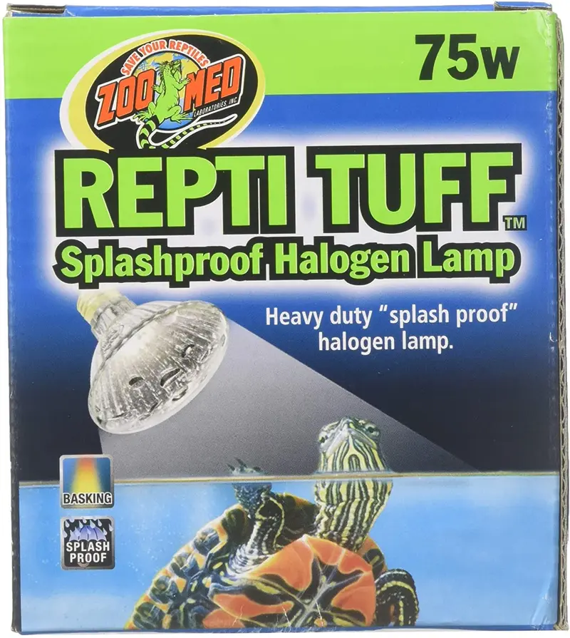 (Paquete de 2) Zoo Med Repti Tuff a prueba de salpicaduras lámparas halógenas 75 vatios