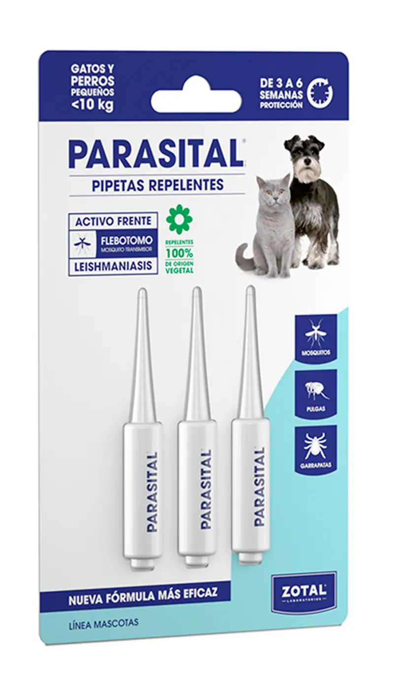 PARASITAL PIPETAS PERRO GATO BLISTER 3X1,25ML