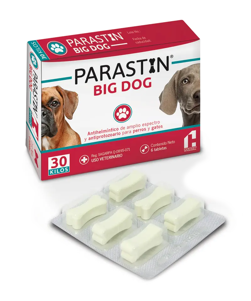 Parastin Big Dog (30 kg) Caja con 6 Tabletas