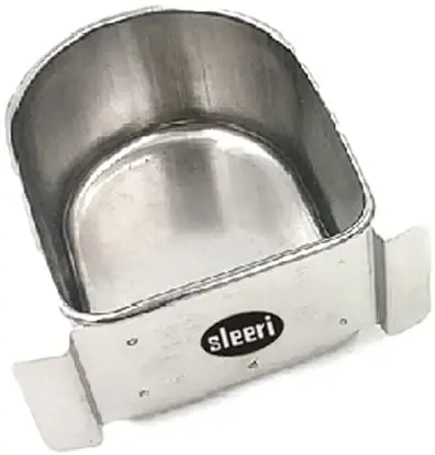 Parrot Parakeet Cockatiel Jaula Alimentos Caja Taza Acero Inoxidable Pet Bird de agua Alimentación Alimentador Bowl Birdcage accesorios