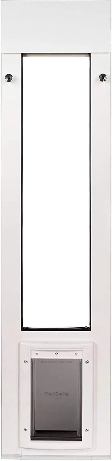 Patio Pacific Inc. - Puerta deslizante horizontal para gato con puerta de vinilo pequeña para mascotas Window Height (34"-37")