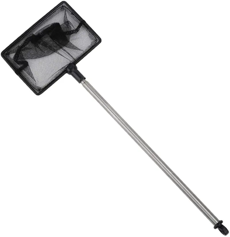 Pawfly - Red telescópica para acuario (malla fina, con mango extensible de 23 a 24.0 in)