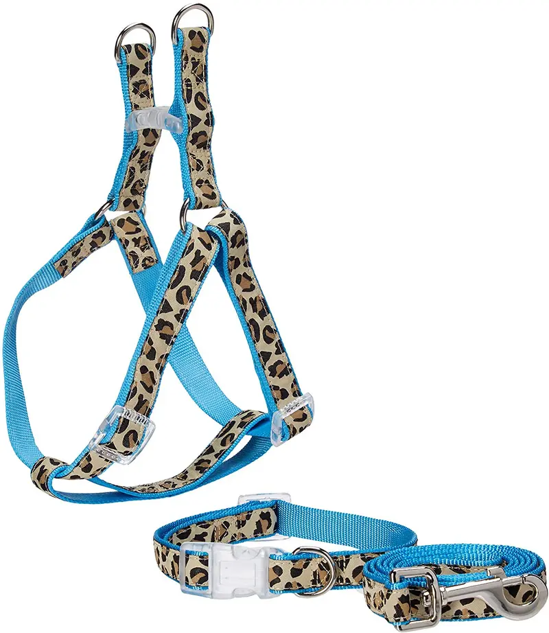 PAWZ Road Leopard Pet Leash Collar Arnés Set