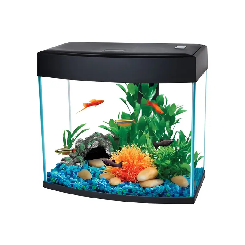 Pecera D Vidrio 14L/3-3.7Ga Negra