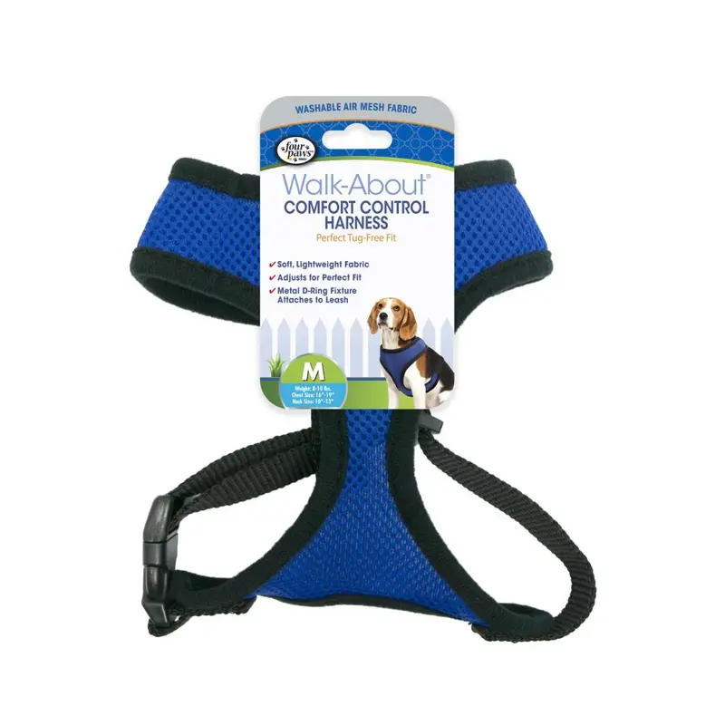 Pechera Four Paws Confort Control Azul M