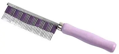 Peine para mascotas de Small Pet Select HairBuster, herramienta para descamación de conejos, gatos y perros, Paquete de 10