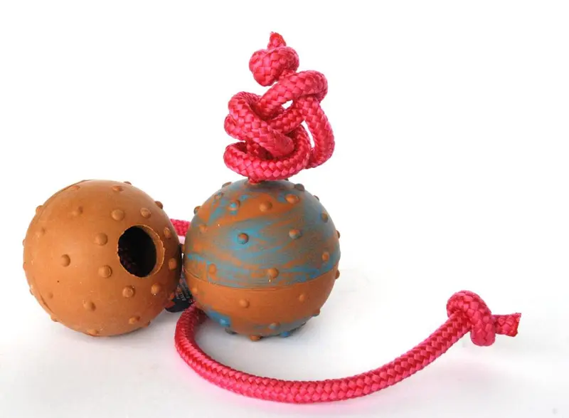 Pelota SUPER resistente con cuerda