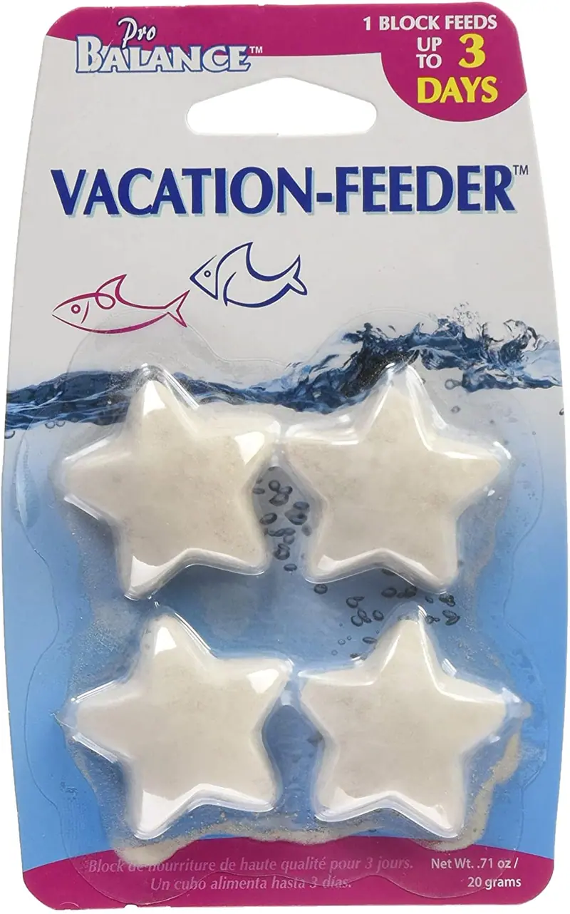Penn Plax Pro Balance Vacation Fish Feeder – Slow Release Food That’s Great for Weekend Vacays