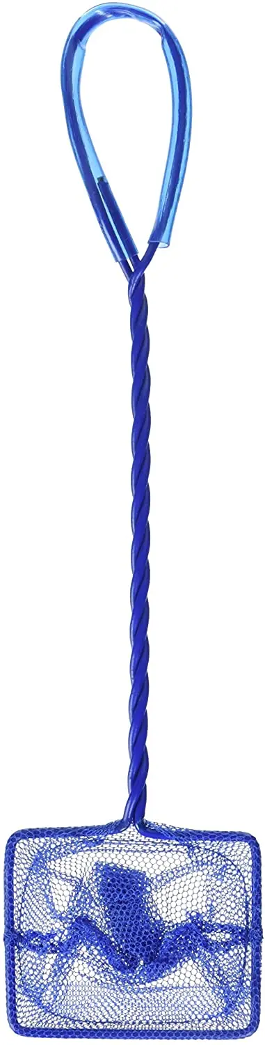 Penn Plax Quick Net Collection - Red de pesca para acuario, hecha para un manejo seguro y transferencia de peces, red de malla duradera, 3.0 x 2.2 in, mango de 10.0 in (QN3)