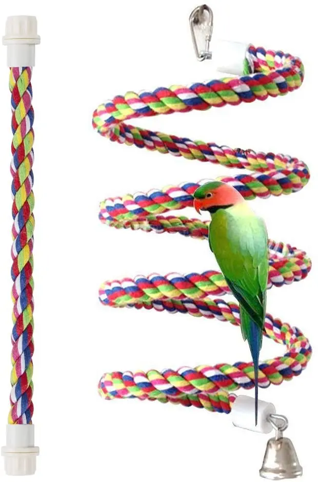 Perca de pájaro, cuerda Bungee Bird Toy