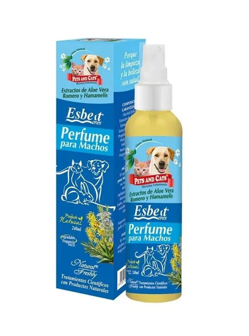 Perfume Para Perro Machos Esbelt X 240 Ml