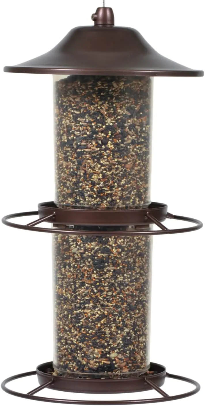 Perky-Pet 325S - Comedero panorámico para pájaros, paquete de de 1, Beige