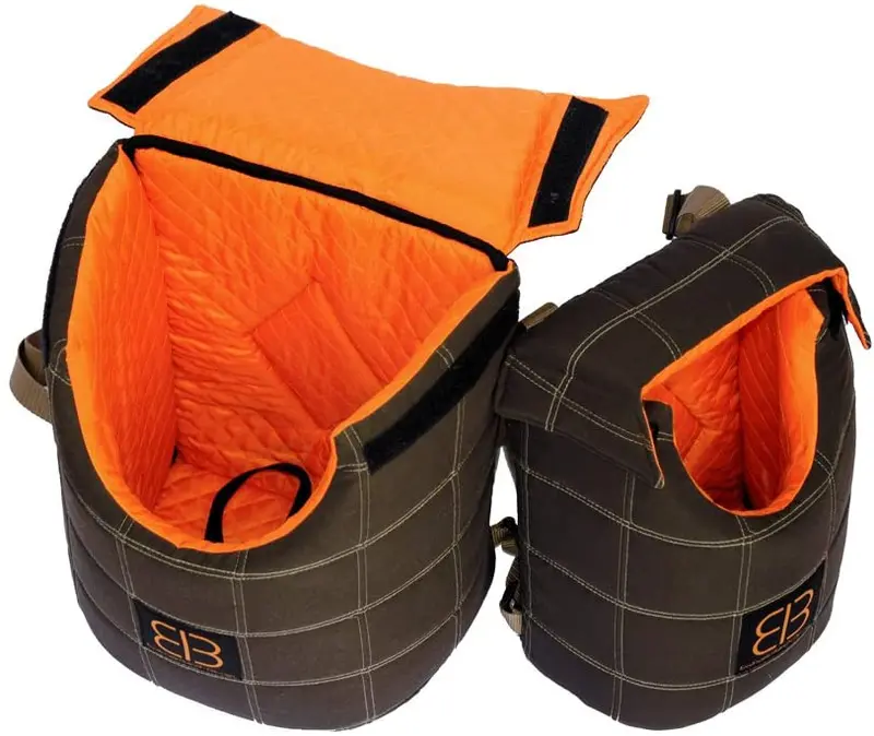 Pet Ego Lenis Pack Pet Carrier Mochila por Emanuele Bianchi, L, Marrón/Naranja
