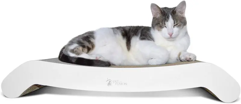 petfusion Cat Scratcher Flip. [más duradera cartón]. Tamaño Estándar Pad (19.7" largo) o salón de tamaño grande (@ 27" Fits incluso los más grandes gatos), L