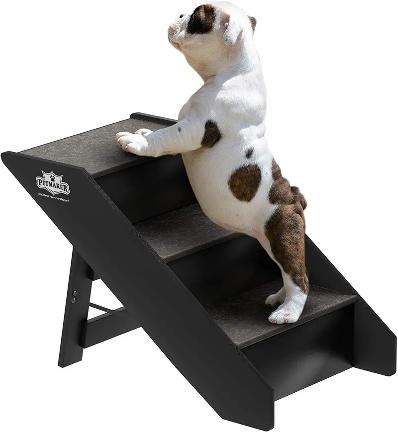 PETMAKER - Escaleras plegables para mascotas (madera, plegable, resistente, colección compacta)