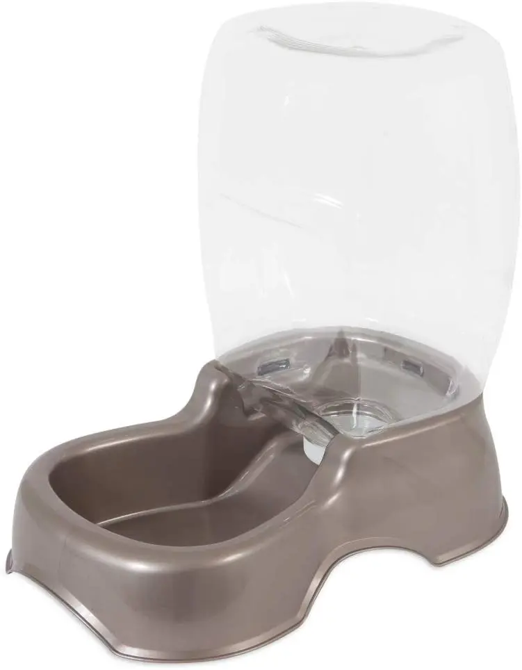 Petmate Pet Cafe Dispensador de agua para gatos y perros, 4 tamaños, 3 galones, color marrón perla