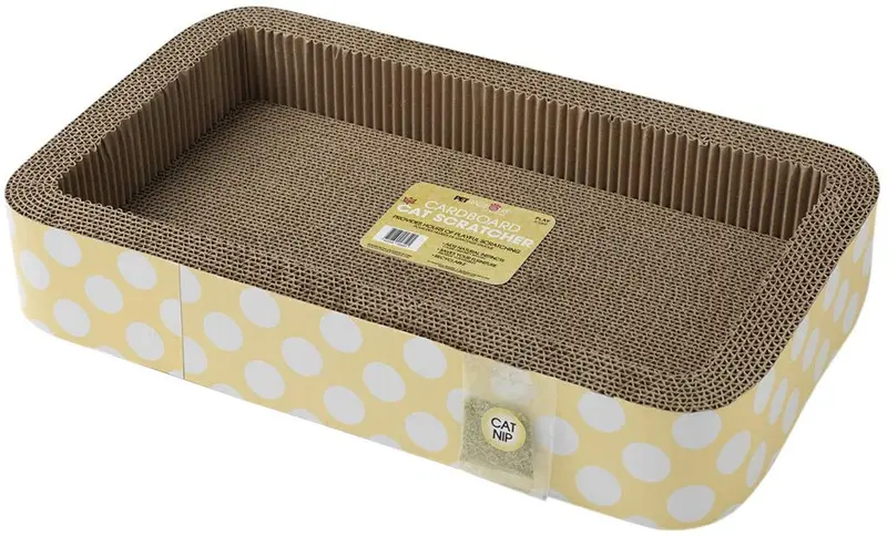 petrageous Jerrys rectángulo Cat Scratcher, Amarillo