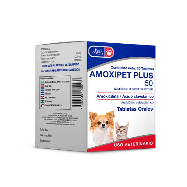 Pets Pharma Amoxipet Plus 50 30 Tab