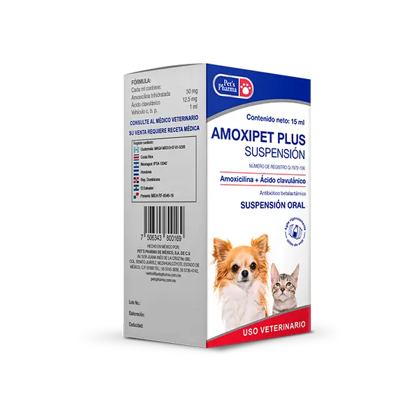 Pets Pharma Amoxipet Plus Suspensión Oral 15 Ml