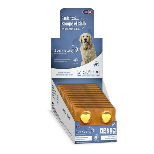 Pets Pharma Iverkan 30 30Kg Caja 60 Tab