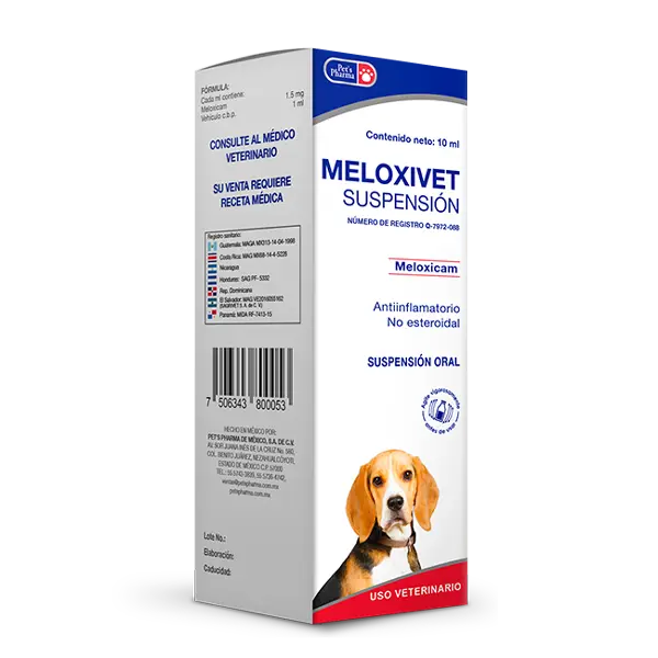 Pets Pharma Meloxivet Suspensión Oral 1.5Mg 10 Ml