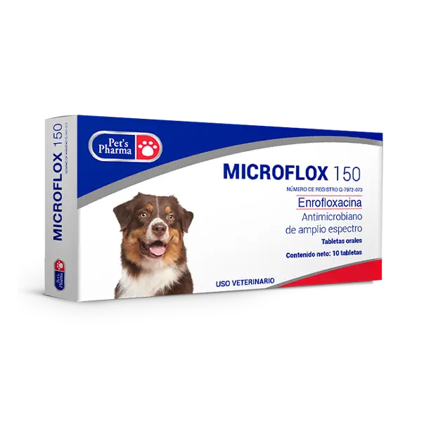 Pets Pharma Microflox 150 Mg 10 Tabs