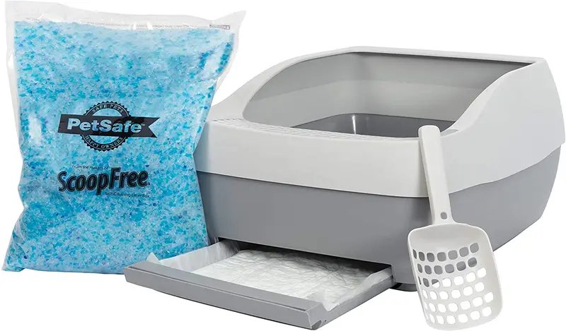 PetSafe Deluxe - Caja de arena para gatos con cristal para gatos