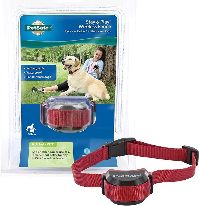 PetSafe Stay & Play - Valla inalámbrica para perros obstinados - de la marca Parent Company de la valla invisible – Cerca eléctrica para mascotas por encima del suelo