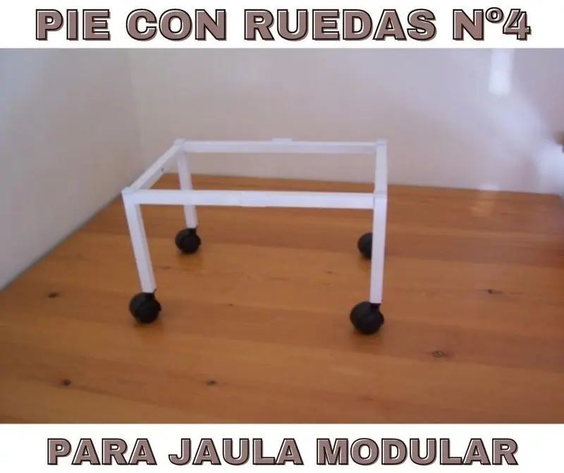 Pie para Jaulas modulares Imor Nº4 con Ruedas
